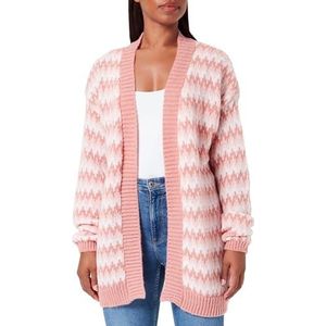 aleva Cardigan voor dames, roze, meerkleurig