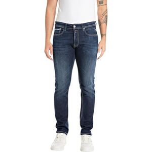 Replay Denim Grover Powerstretch herenjeans, Donkerblauw 007