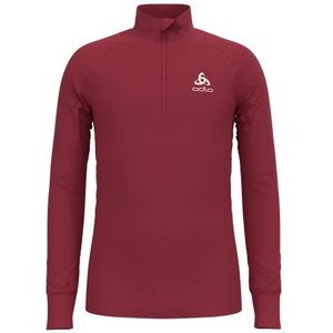 Odlo Bl Top Turtle Neck L/S Half Rits Active Warm Eco Kids, Deep Claret