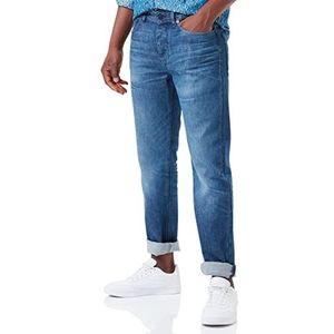 BOSS Taber BC-C Heren Jeans Tapered Fit Wash Comfort Denim, marineblauw 418