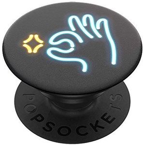 PopSockets PopGrip – houder en handgreep voor smartphone en tablet met verwisselbare top – OK Neon