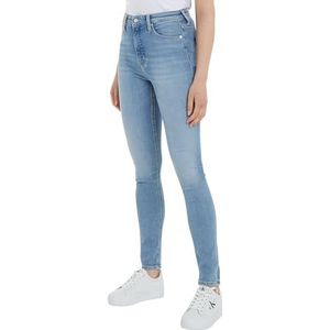 Calvin Klein Jeans Pantalon skinny taille haute pour femme, Denim Light, 26W / 32L