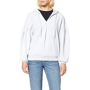 NA-KD Buttoned Detail Sweatshirt voor dames, Gebroken wit