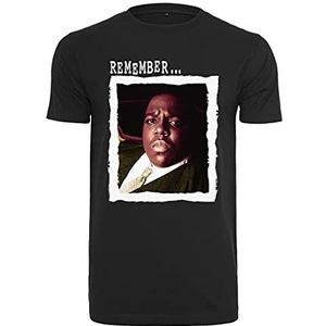 Mister Tee Notorious Big Remember T-shirt voor heren, zwart.