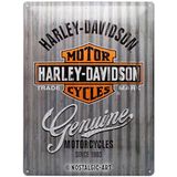 Harley-Davidson Genuine Motorcycles Reliëf Metalen Bord 30 X 40 cm