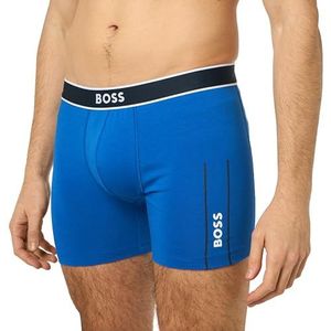 BOSS Boxerbr 24 logo boxershorts voor heren, Medium Blauw 423