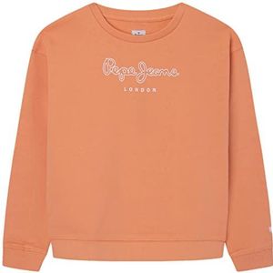 Pepe Jeans Roze sweatshirt voor meisjes, Oranje (perzik)