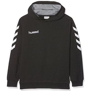 hummel Kids Core katoenen sweatshirt met capuchon, zwart.