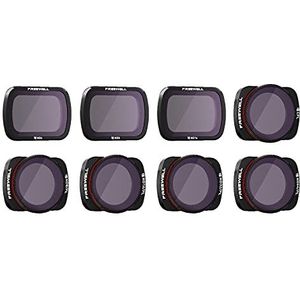 Freewell All Day - Serie 4K-8Pack ND4, ND8, ND16, CPL, ND8/PL, ND16/PL, ND32/PL, ND64/PL lensfilters camera compatibel met Osmo Pocket, Pocket 2