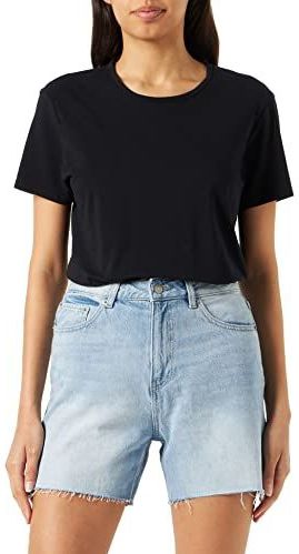 Jack & Jones Jjxx Jxaura RH Shorts Hw Ra Denim Sn Dames Lichtblauw Denim / Details: Ra003, M, Lichtblauw denim / Details: Ra003