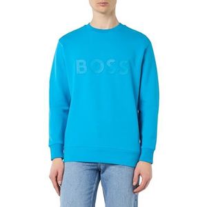 BOSS Salbo sweatshirt voor heren, turquoise/Aqua442