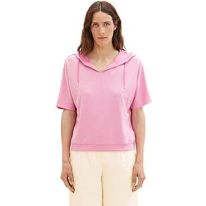TOM TAILOR Sweat-shirt à capuche pour femme, 31647 - Nouveau Pink, L