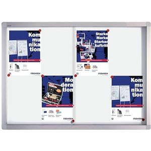 Franken SK6108 Glazen magneetbord (8 vellen A4, 95 x 68 x 4,6 cm) gelakt