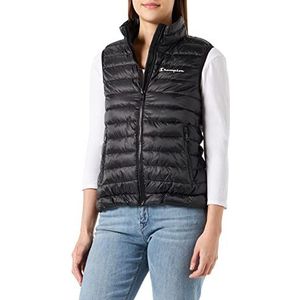 Champion Legacy Outdoor Small Logo Light Gewatteerd vest, dames, zwart, XS, zwart.