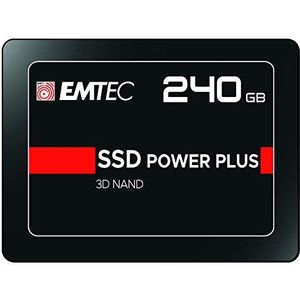 Emtec ECSSD240GX150 interne SSD harde schijf, 2,5 inch, SATA - collectie X150 Power Plus, 3D NAND - 240 GB