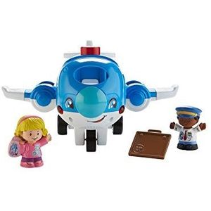 Fisher-Price Little People Vliegtuig Reis met Mij, Babyspeelgoed 1 jaar (Mattel FKX07)