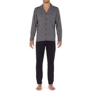 Hom Pyjama met knopen, zwart, XL, zwart.