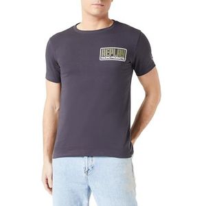 Replay T-shirt à manches courtes en coton pour homme, 998 Nearly Black., XL