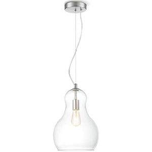 Bello Vintage hanglamp van glas in elegant design, E27-fitting, diameter 30 cm, ideaal voor LED-lampen
