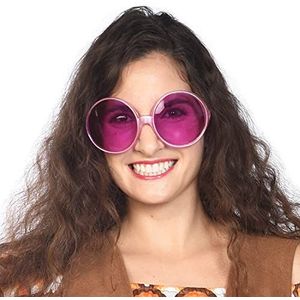 Amscan 9909448 - partybril neon roze jaren 70