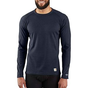 Carhartt Carhartt Force Midweight Klassiek thermo-onderhemd met lange mouwen voor heren, Navy Blauw