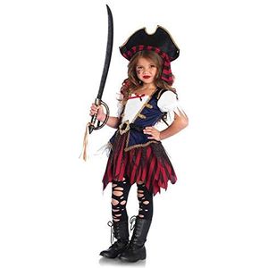 Leg Avenue Caribbean Pirate Kostuum, uniseks, kinderen, Meerkleurig
