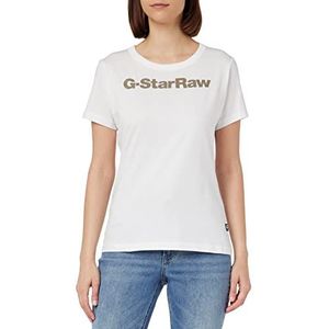 G-STAR RAW Top GS Graphic Slim Hauts pour Femme, Blanc (White D23942-336-110), L