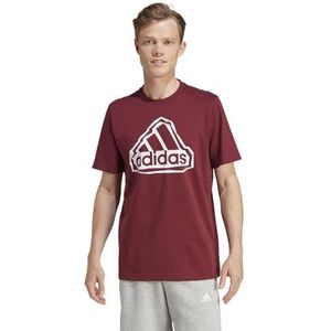 adidas Gevouwen Badge Graphic Tee T-shirt voor heren