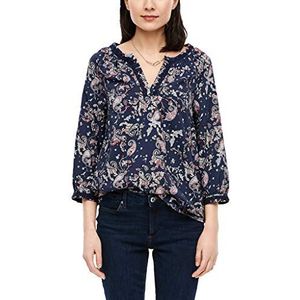 s.Oliver Damesblouse, Marineblauw - Navy Aop