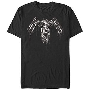 Marvel Unisex Spider-Man Classic Venom Dripping Logo Organic T-shirt met korte mouwen zwart XXL, SCHWARZ