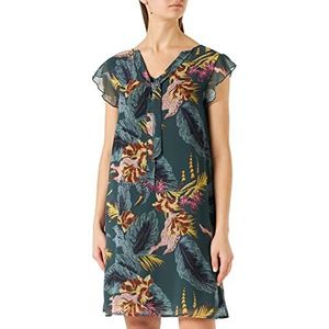 More & More dames jurk, meerkleurig (meerkleurig Tropical Green 4685)