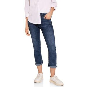 Street One A377259 dames jeans 7/8, Zacht gewassen blauw