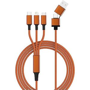 Smrter USB-laadkabel USB 2.0 Apple Lightning Stekke - USB-A Stekke - USB-C Stekke
