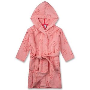Sanetta Roze badjas voor meisjes, hoogwaardige badjas voor meisjes met capuchon en riem. Badjas in maat, Roze