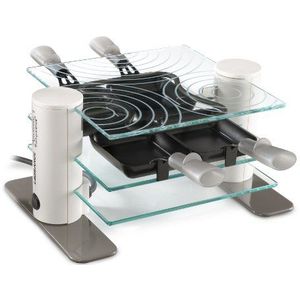 Lagrange - 009 404 - Raclette 4 Transparantie - 600 W - Crème