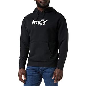 Levi's Heren sweatshirt Relaxed Graphic Mv Logo Po Mhg, zwart