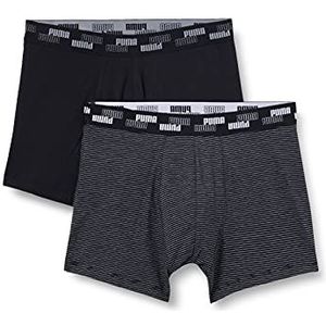 PUMA heren boxershorts gestreept, zwart combi