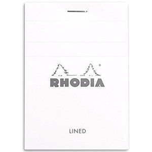 Rhodia Kladblok, No11 A7, Gevoerd - Wit