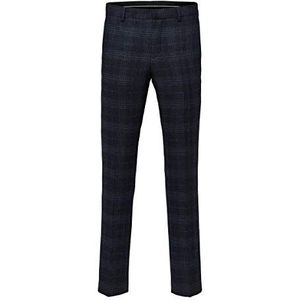 Selected Homme NOS Slhslim-myloiver Chk TRS B Noos Pantalon De Costume, Bleu (Navy Blue Checks: Blue), 94