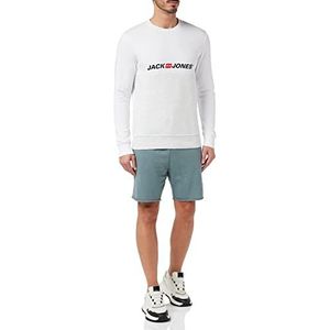 Jack & Jones Jorcorps Blocking Sweat Crew FST trainingspak heren, wit/grijs, XL, Wit-grijs