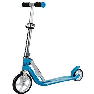 HUDORA 14202/00 Little BigWheel Scooter voor kinderen, in hoogte verstelbaar van 68 tot 74 cm, hemelsblauw