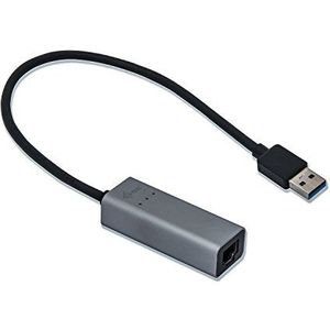 i-tec Gigabit Ethernet USB 3.0 adapter metaal 1x USB 3.0 naar RJ-45 voor Windows MacOS Linux Android 3G60097 grijs