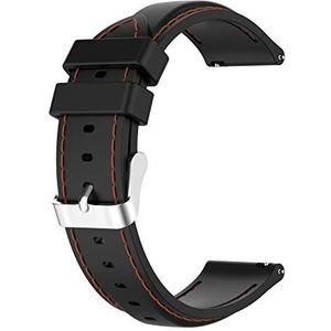 LOKEKE TicWatch Pro 3-22 mm siliconen reservearmband voor TicWatch Pro 3/3 LTE (zwarte siliconen), siliconen, Siliconen