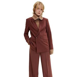 TOM TAILOR Denim Blazer dames, 12991, bittere chocolade, S, 12991 - bittere chocolade