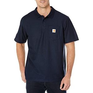 Carhartt Contractor's Work Pocket Poloshirt voor heren, Marine.