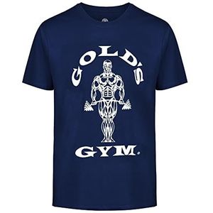 pan world brands limited Muscle Joe trainingsshirt voor fitness, gymnastiek, marineblauw/wit, maat S, Navy / Wit