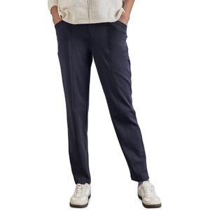 Street One A378194 Corduroy broek voor dames, casual fit, Nachtblauw
