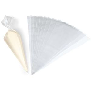 KÜCHENPROFI Bake Lot de 10 poches à douille jetables en plastique de qualité supérieure Idéal pour la crème, la crème glacée, compatible avec les adaptateurs et douilles de cuisine professionnels