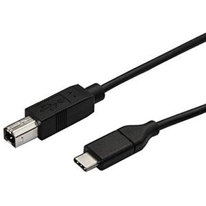 StarTech.com USB C-kabel, 50 cm, USB-C naar USB-B, printerkabel, USB 2.0, USB type-C kabel, USB C-printerkabel (USB2CB50cm)