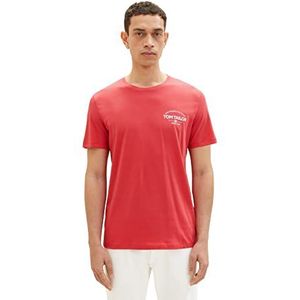 TOM TAILOR 1036958 Uomini T-shirt (1 stuk), 31045 - Soft Berry Red